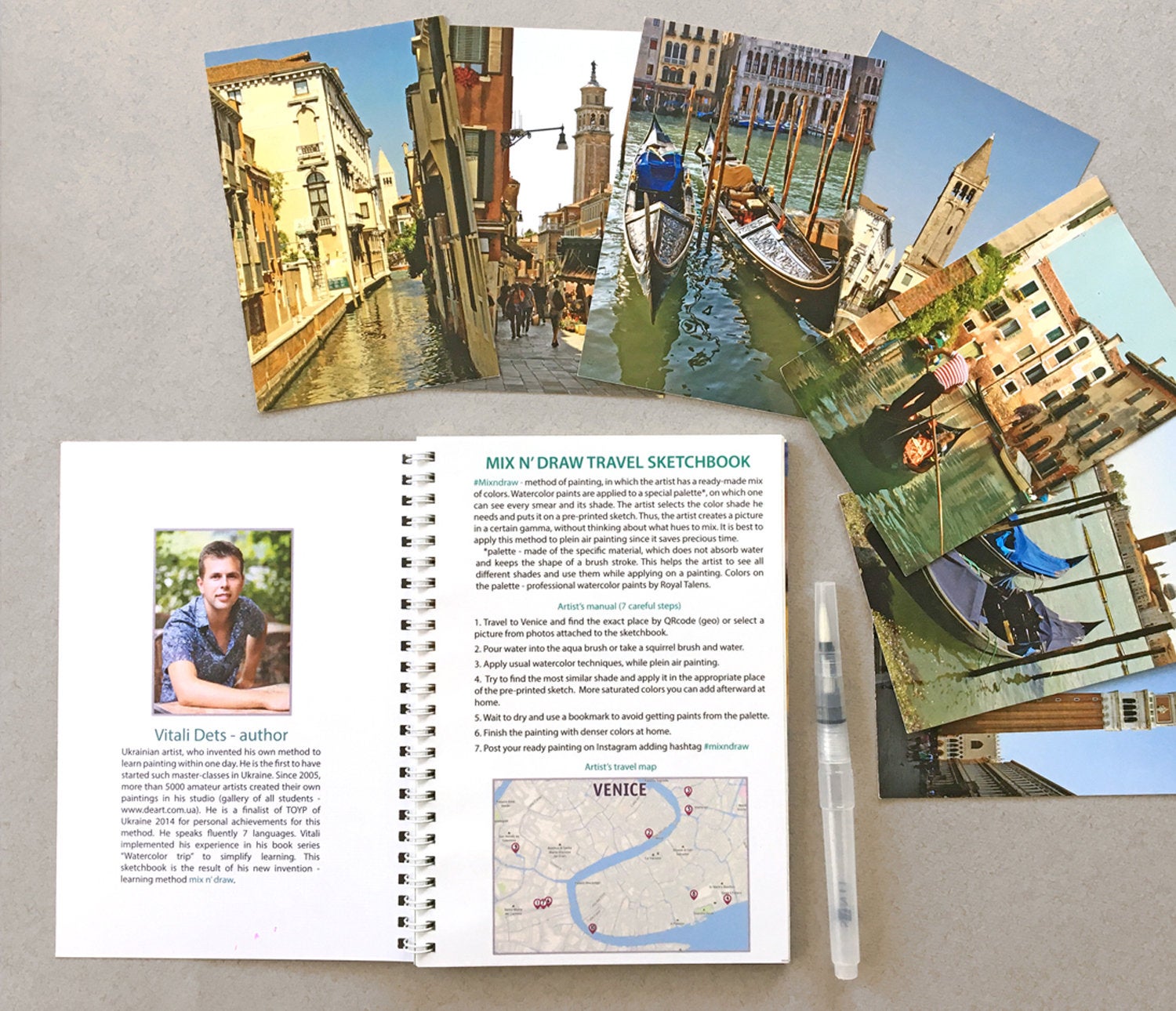 Innovative sketchbook kit Venice –
